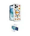 ieg™ iPhone 16 Pro Max Kılıf Kozmos Doku - Siyah 3D Antistatik Cam Ekran Koruyucu