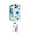 ieg™ iPhone 16 Pro Max Kılıf Kozmos Doku - Siyah Bilvis 3X AR HD Cam Ekran Koruyucu