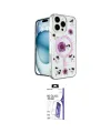 ieg™ iPhone 16 Pro Max Kılıf Kozmos Doku - Siyah Bilvis 3X AR HD Cam Ekran Koruyucu