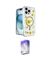 ieg™ iPhone 16 Pro Max Kılıf Kozmos Doku - Siyah Bilvis 5in1 3D Magic Cam Ekran Koruyucu