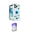 ieg™ iPhone 16 Pro Max Kılıf Kozmos Doku - Siyah Bilvis 5in1 3D Magic Cam Ekran Koruyucu