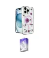 ieg™ iPhone 16 Pro Max Kılıf Kozmos Doku - Siyah Bilvis 5in1 3D Magic Cam Ekran Koruyucu