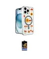 ieg™ iPhone 16 Pro Max Kılıf Kozmos Doku - Siyah Buffer Hayalet Cam Ekran Koruyucu