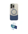 ieg™ iPhone 16 Pro Max Kılıf Kozmos Form Özel Seri - Siyah 3D Antistatik Cam Ekran Koruyucu