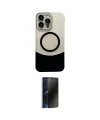 ieg™ iPhone 16 Pro Max Kılıf Kozmos Form Özel Seri - Siyah 3D Antistatik Hayalet Cam Ekran Koruyucu