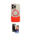 ieg™ iPhone 16 Pro Max Kılıf Kozmos Form Özel Seri - Siyah 3D Antistatik Mat Seramik Nano Ekran Koruyucu