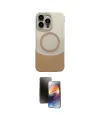 ieg™ iPhone 16 Pro Max Kılıf Kozmos Form Özel Seri - Siyah 3D Antistatik Mat Seramik Nano Ekran Koruyucu