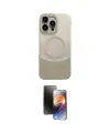 ieg™ iPhone 16 Pro Max Kılıf Kozmos Form Özel Seri - Siyah 3D Antistatik Mat Seramik Nano Ekran Koruyucu
