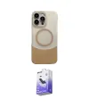 ieg™ iPhone 16 Pro Max Kılıf Kozmos Form Özel Seri - Siyah Bilvis 5in1 5D Magic Hayalet Cam Ekran Koruyucu