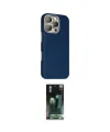 ieg™ iPhone 16 Pro Max Kılıf Kozmos Klasik Prime - Siyah 360 Mat Full Body Arka Koruyucu