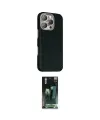 ieg™ iPhone 16 Pro Max Kılıf Kozmos Klasik Prime - Siyah 360 Mat Full Body Arka Koruyucu