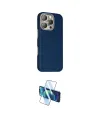 ieg™ iPhone 16 Pro Max Kılıf Kozmos Klasik Prime - Siyah 3D Antistatik Cam Ekran Koruyucu