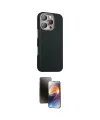 ieg™ iPhone 16 Pro Max Kılıf Kozmos Klasik Prime - Siyah 3D Antistatik Mat Seramik Nano Ekran Koruyucu