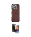 ieg™ iPhone 16 Pro Max Kılıf Kozmos Klasik Prime - Siyah 3D Antistatik Mat Seramik Nano Ekran Koruyucu