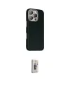 ieg™ iPhone 16 Pro Max Kılıf Kozmos Klasik Prime - Siyah Bilvis 3D Cam Ekran Koruyucu