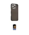 ieg™ iPhone 16 Pro Max Kılıf Kozmos Klasik Prime - Siyah Buffer Hayalet Cam Ekran Koruyucu