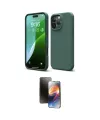 ieg™ iPhone 16 Pro Max Kılıf Kozmos Yansıma Özel Seri - Siyah 3D Antistatik Mat Seramik Nano Ekran Koruyucu