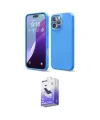 ieg™ iPhone 16 Pro Max Kılıf Kozmos Yansıma Özel Seri - Siyah Bilvis 5in1 5D Magic Hayalet Cam Ekran Koruyucu