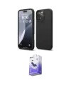 ieg™ iPhone 16 Pro Max Kılıf Kozmos Yansıma Özel Seri - Siyah Bilvis 5in1 5D Magic Hayalet Cam Ekran Koruyucu