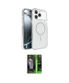 ieg™ iPhone 16 Pro Max Kılıf Kutup Doku Serisi - Şeffaf 360 Full Body Arka Koruyucu