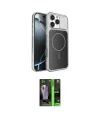 ieg™ iPhone 16 Pro Max Kılıf Kutup Doku Serisi - Şeffaf 360 Full Body Arka Koruyucu
