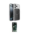 ieg™ iPhone 16 Pro Max Kılıf Kutup Doku Serisi - Siyah 360 Mat Full Body Arka Koruyucu