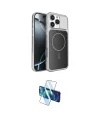 ieg™ iPhone 16 Pro Max Kılıf Kutup Doku Serisi - Siyah 3D Antistatik Seramik Nano Ekran Koruyucu