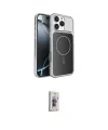 ieg™ iPhone 16 Pro Max Kılıf Kutup Doku Serisi - Siyah Bilvis 3D Cam Ekran Koruyucu