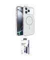 ieg™ iPhone 16 Pro Max Kılıf Kutup Doku Serisi - Siyah Bilvis 3X AR Hayalet Cam Ekran Koruyucu