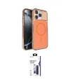 ieg™ iPhone 16 Pro Max Kılıf Kutup Doku Serisi - Siyah Bilvis 3X AR Hayalet Cam Ekran Koruyucu