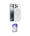 ieg™ iPhone 16 Pro Max Kılıf Kutup Doku Serisi - Siyah Bilvis 5in1 3D Magic Cam Ekran Koruyucu