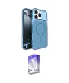 ieg™ iPhone 16 Pro Max Kılıf Kutup Doku Serisi - Siyah Bilvis 5in1 3D Magic Cam Ekran Koruyucu