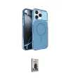 ieg™ iPhone 16 Pro Max Kılıf Kutup Doku Serisi - Siyah Bilvis Hayalet Cam Ekran Koruyucu