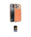ieg™ iPhone 16 Pro Max Kılıf Kutup Doku Serisi - Siyah Buffer Hayalet Cam Ekran Koruyucu