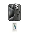 ieg™ iPhone 16 Pro Max Kılıf Nova Asil Prime - Şeffaf Pasifik Cam Ekran Koruyucu