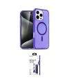 ieg™ iPhone 16 Pro Max Kılıf Nova Asil Prime - Siyah Bilvis 3X AR Hayalet Cam Ekran Koruyucu