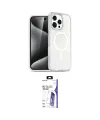 ieg™ iPhone 16 Pro Max Kılıf Nova Asil Prime - Siyah Bilvis 3X AR HD Cam Ekran Koruyucu