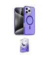 ieg™ iPhone 16 Pro Max Kılıf Nova Asil Prime - Siyah Bilvis 5in1 5D Magic Hayalet Cam Ekran Koruyucu