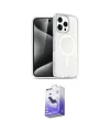 ieg™ iPhone 16 Pro Max Kılıf Nova Asil Prime - Siyah Bilvis 5in1 5D Magic Hayalet Cam Ekran Koruyucu