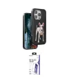 ieg™ iPhone 16 Pro Max Kılıf Nova Form Koleksiyonu - Siyah Bilvis 3X AR HD Cam Ekran Koruyucu