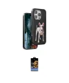 ieg™ iPhone 16 Pro Max Kılıf Nova Form Koleksiyonu - Siyah Buffer Hayalet Cam Ekran Koruyucu