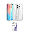 ieg™ iPhone 16 Pro Max Kılıf Nova Işık Koleksiyonu - Siyah Bilvis 3X AR HD Cam Ekran Koruyucu