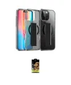 ieg™ iPhone 16 Pro Max Kılıf Nova Işık Koleksiyonu - Siyah Buffer Cam Ekran Koruyucu