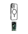 ieg™ iPhone 16 Pro Max Kılıf Nova Işık Özel Seri - Siyah 360 Mat Full Body Arka Koruyucu
