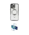 ieg™ iPhone 16 Pro Max Kılıf Nova Işık Özel Seri - Siyah 3D Antistatik Seramik Nano Ekran Koruyucu