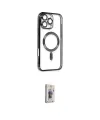 ieg™ iPhone 16 Pro Max Kılıf Nova Işık Özel Seri - Siyah Bilvis 3D Cam Ekran Koruyucu