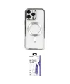 ieg™ iPhone 16 Pro Max Kılıf Nova Işık Özel Seri - Siyah Bilvis 3X AR HD Cam Ekran Koruyucu