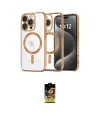 ieg™ iPhone 16 Pro Max Kılıf Nova Işık Özel Seri - Siyah Buffer Cam Ekran Koruyucu