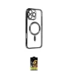 ieg™ iPhone 16 Pro Max Kılıf Nova Işık Özel Seri - Siyah Buffer Cam Ekran Koruyucu
