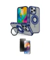 ieg™ iPhone 16 Pro Max Kılıf Nova Minimal Serisi - Siyah 3D Antistatik Mat Seramik Nano Ekran Koruyucu